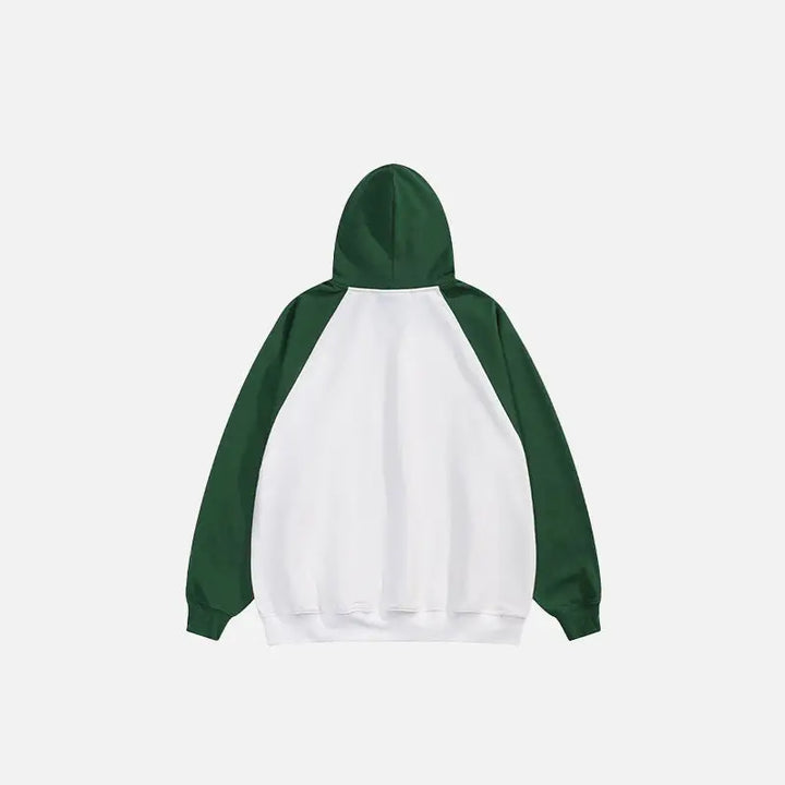 Y2k oversized hoodie with raglan sleeves for ultimate comfort - hoodies