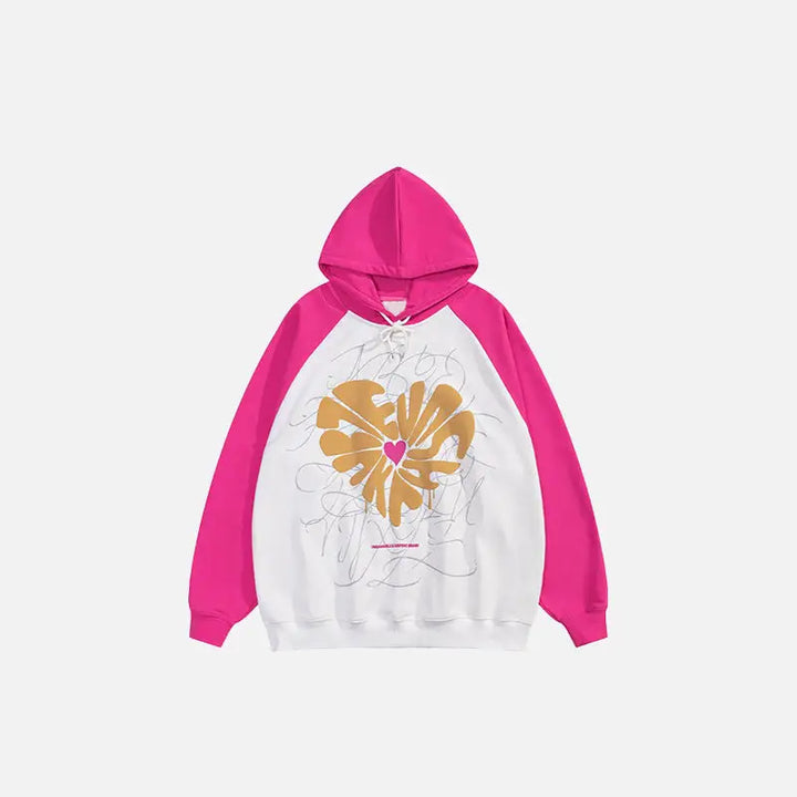 Y2k oversized hoodie with raglan sleeves for ultimate comfort - pink / s - hoodies