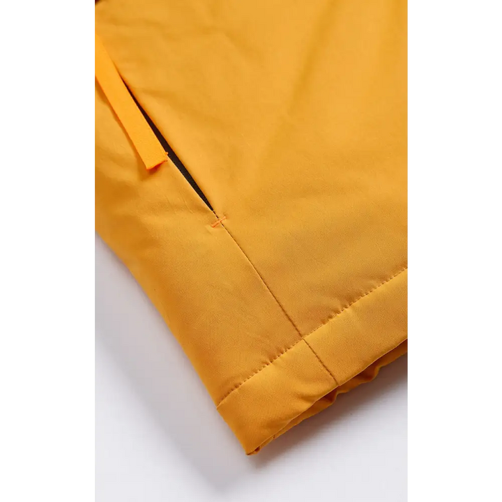 Plain y2k waterproof jacket with protective hood and cotton padding - clothing