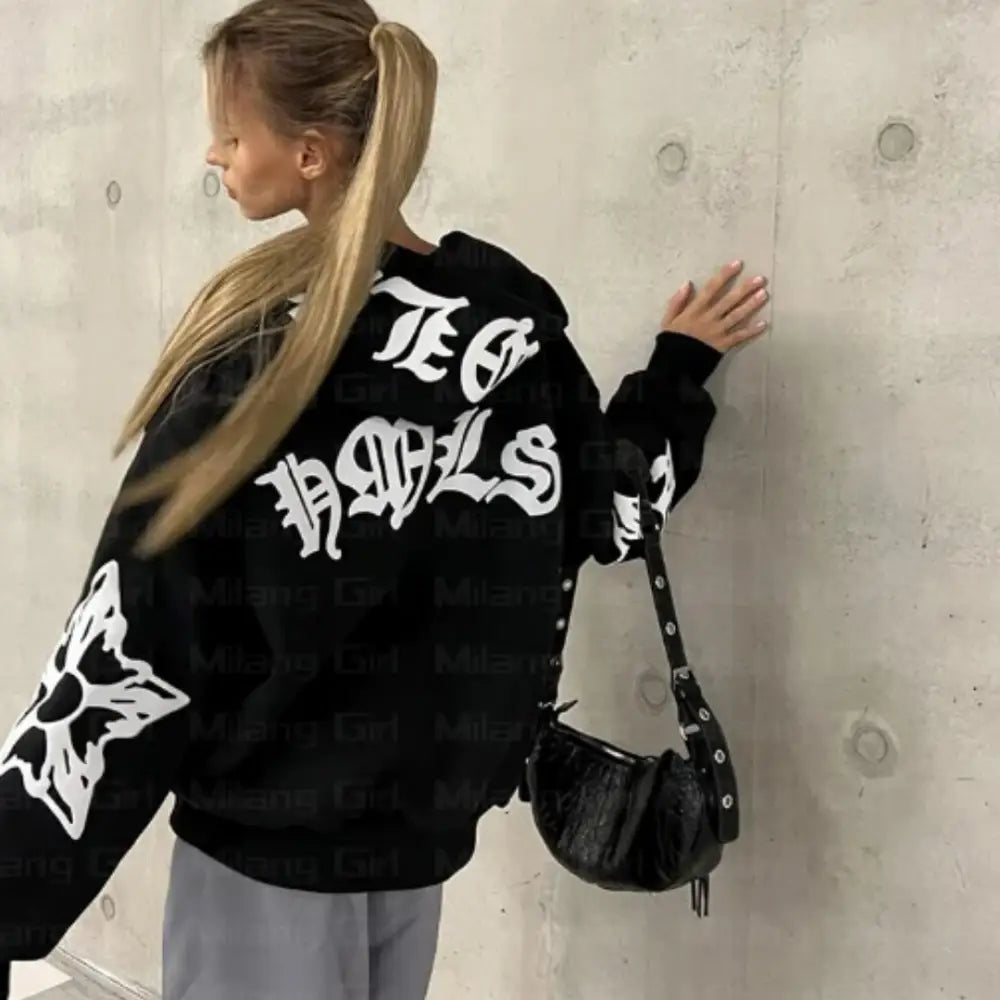 Rebels y2k zipper urban fashion statement piece