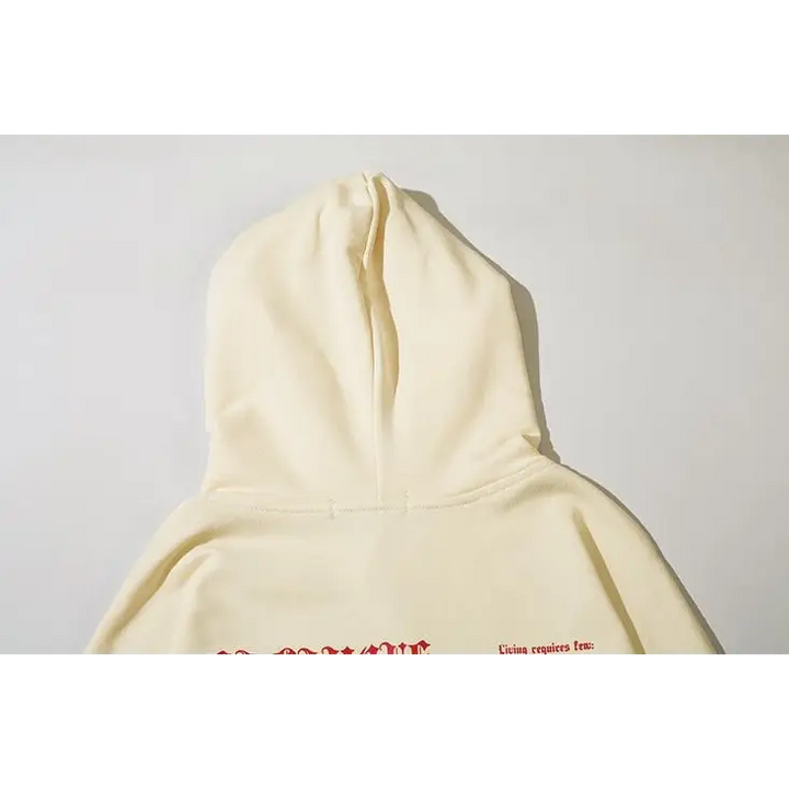 Red moon hoodie from y2k streetwear for comfort and durability - hoodies