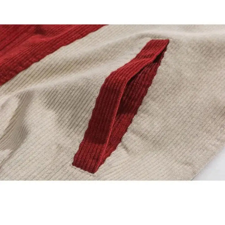 Red and black y2k streetwear baseball jacket - varsity jackets