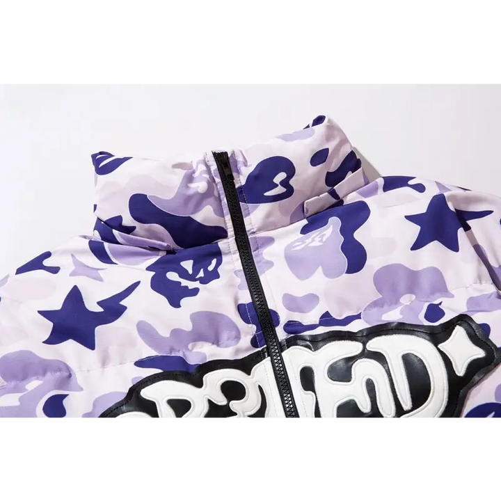 Y2k removable hooded devil jacket from the streetwear collection - puffer jackets