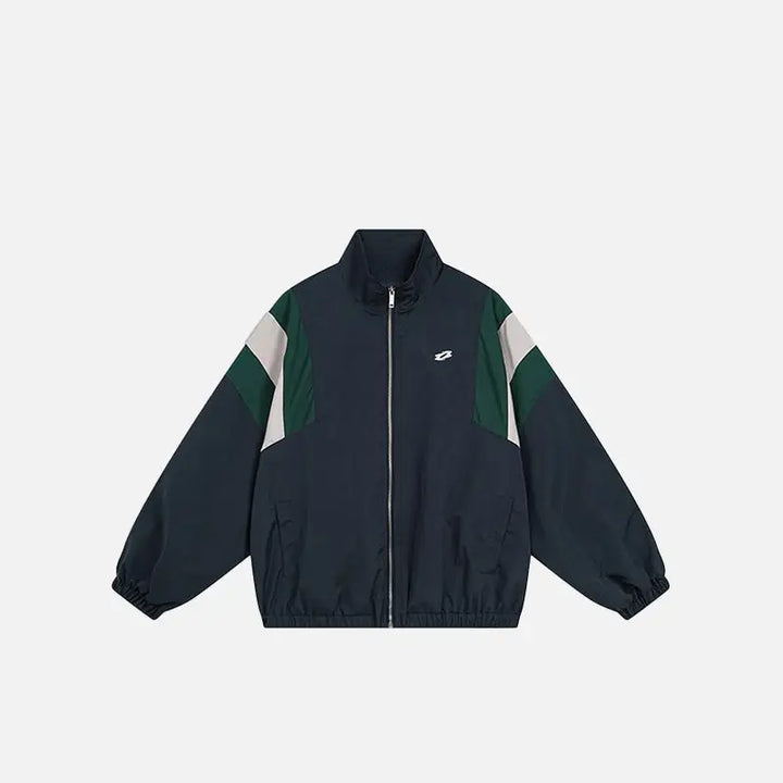 Y2k windbreaker jacket: combining past and present - blue / m - jackets