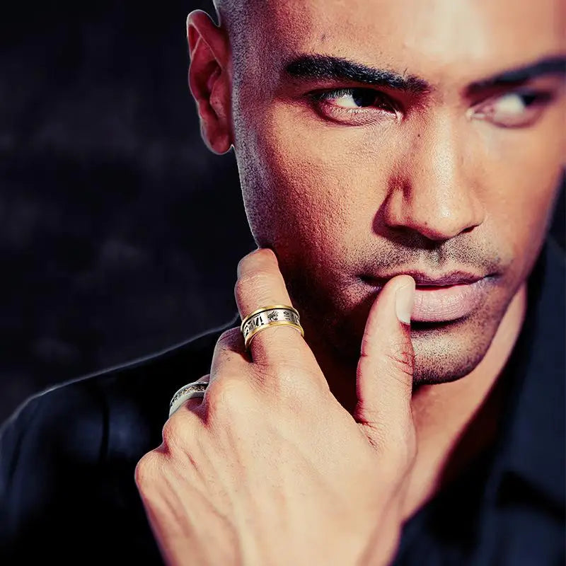 Retro egyptian silver horus y2k ring for fashion forward style - rings