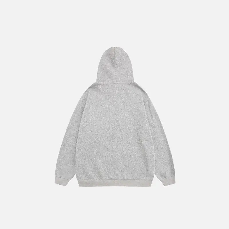 Y2k retro denim star hoodie for stylish comfort - hoodies