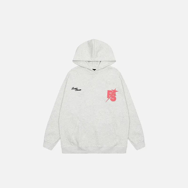 Luxury retro oversized hoodie for y2k streetwear lovers - gray / m - hoodies
