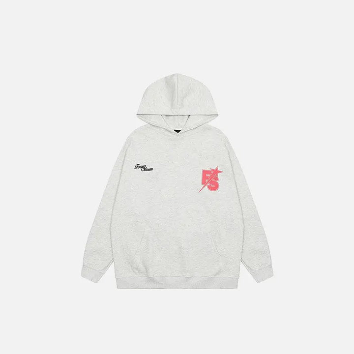 Luxury retro oversized hoodie for y2k streetwear lovers - gray / m - hoodies