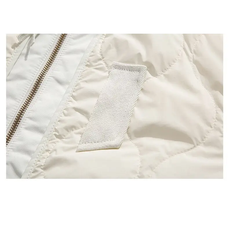 Y2k retro patched jacket with classic collar and zipper - puffer