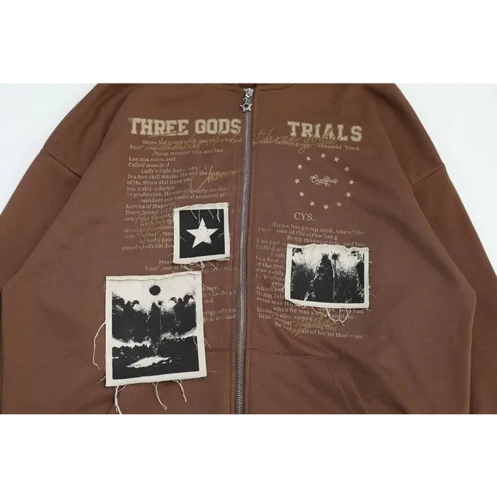 Y2k retro letter print hoodie for comfort and style - hoodies