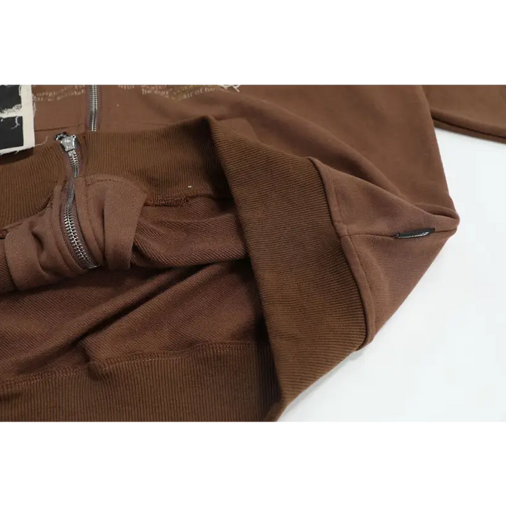 Y2k retro letter print hoodie for comfort and style - hoodies