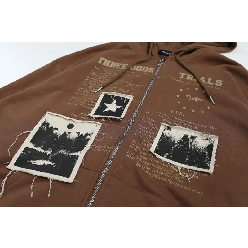 Y2k retro letter print hoodie for comfort and style - hoodies