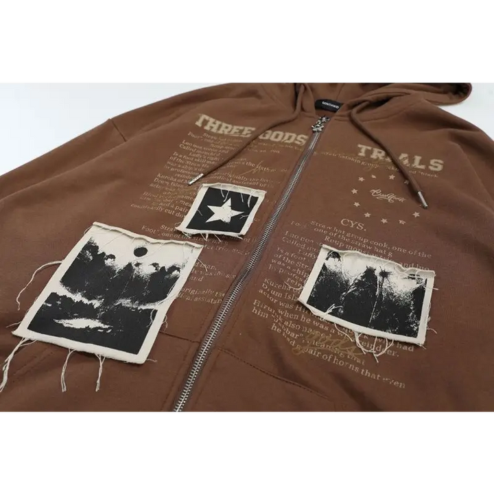 Y2k retro letter print hoodie for comfort and style - hoodies