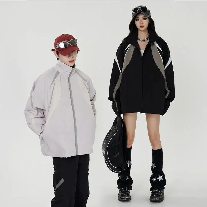 Découvrez les vestes rétro à patchwork chez y2k streetwear - windbreaker jackets