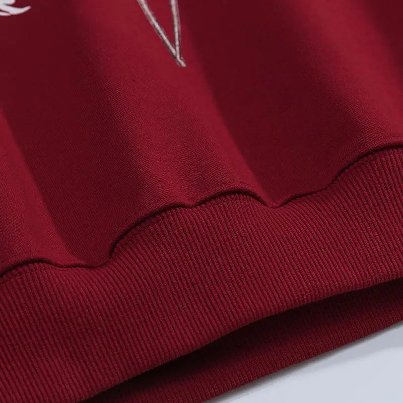 Y2k retro rose graphic sweat à capuche for ultimate comfort and style - hoodies