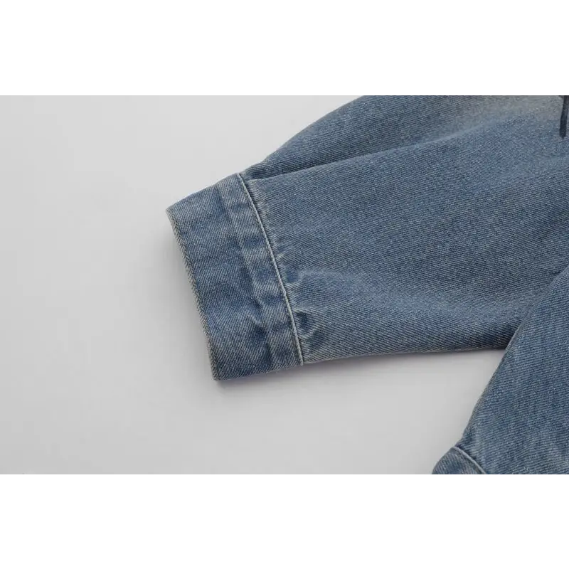 Y2k spider web denim jacket for unique style and comfort