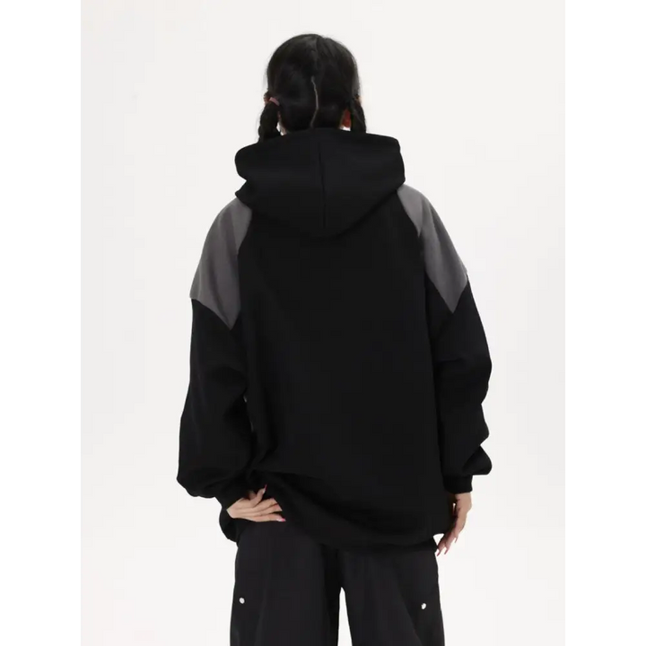 Retro sports hoodie - must-have item for avant-garde fashion - hoodies