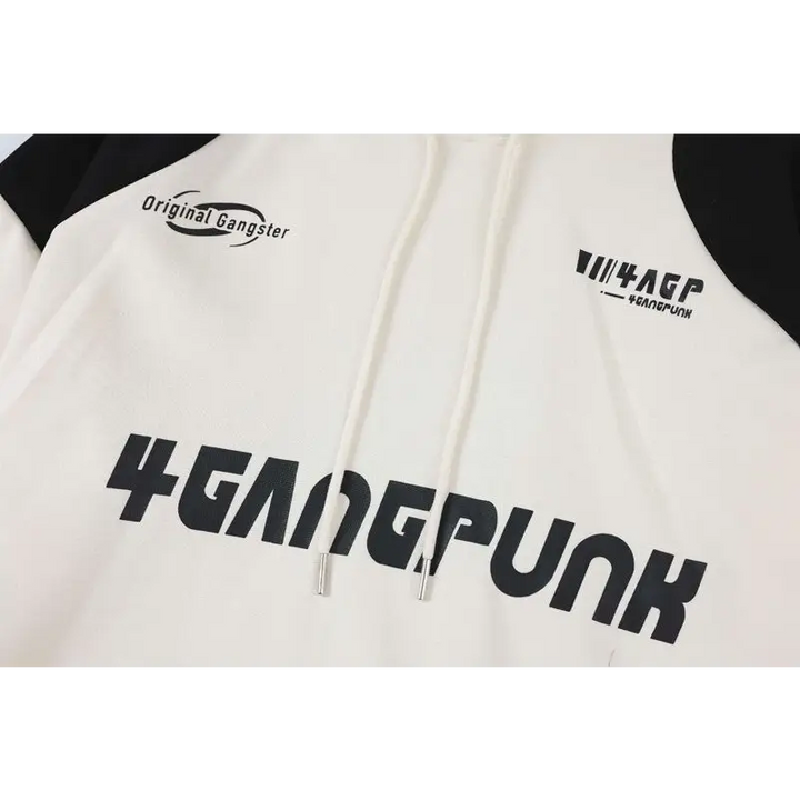 Retro sports hoodie - must-have item for avant-garde fashion - hoodies