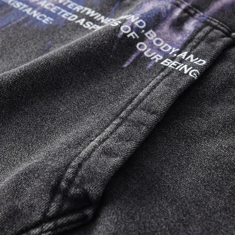 Vintage soul shadow graphic hoodie for a retro y2k look - hoodie