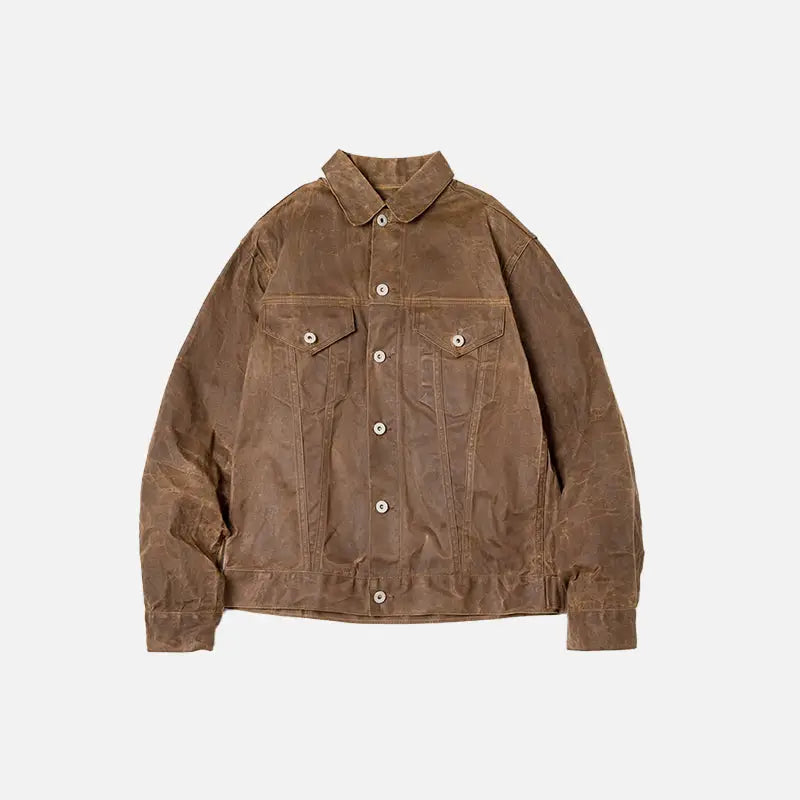 Y2k retro khaki casual jacket for comfort and durability - dark / s - jackets