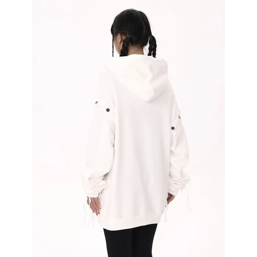 Y2k rhinestone graphic print hoodie for stylish comfort - hoodies