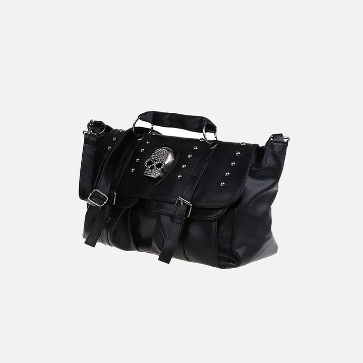 Y2k rivet skull shoulder bag for fashion-forward style - handbags