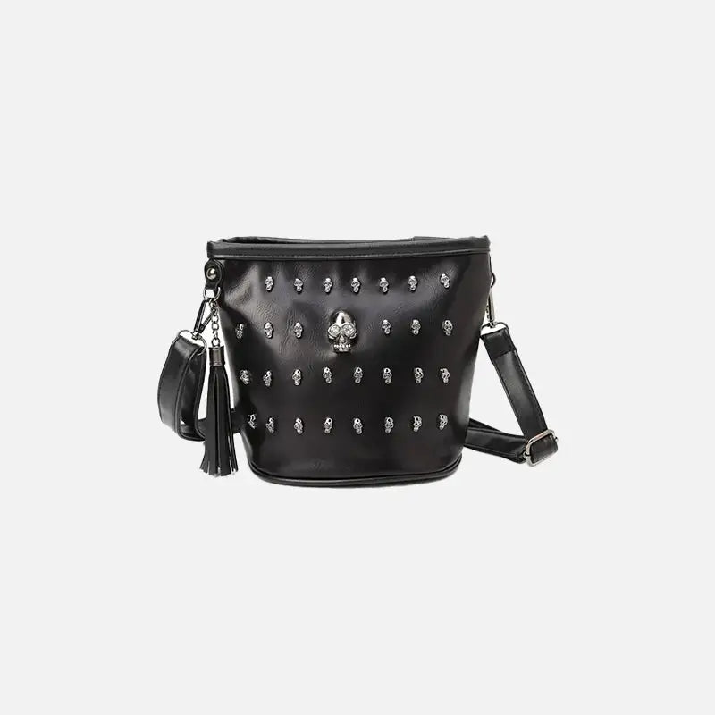 Y2k rivet skull shoulder bag for fashion-forward style - type b - handbags