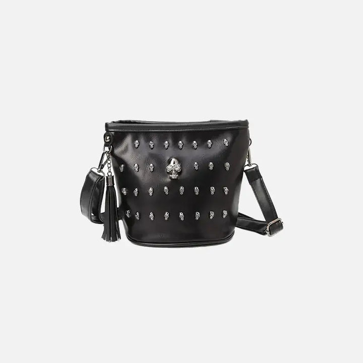 Y2k rivet skull shoulder bag for fashion-forward style - type b - handbags