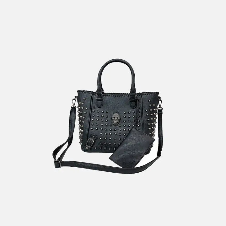 Y2k rivet skull shoulder bag for fashion-forward style - type e - handbags