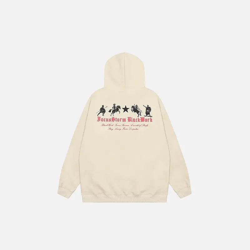 Y2k roman empire letter print hoodie for comfort and style - hoodies