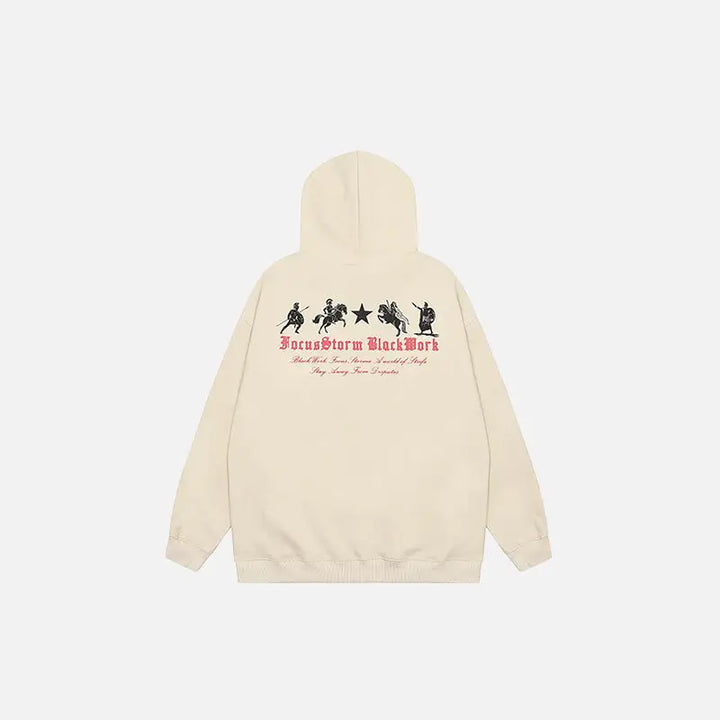 Y2k roman empire letter print hoodie for comfort and style - hoodies