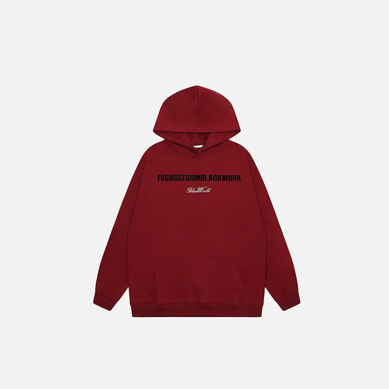 Y2k roman empire letter print hoodie for comfort and style - red / m - hoodies