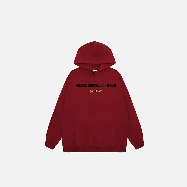 Y2k roman empire letter print hoodie for comfort and style - red / m - hoodies