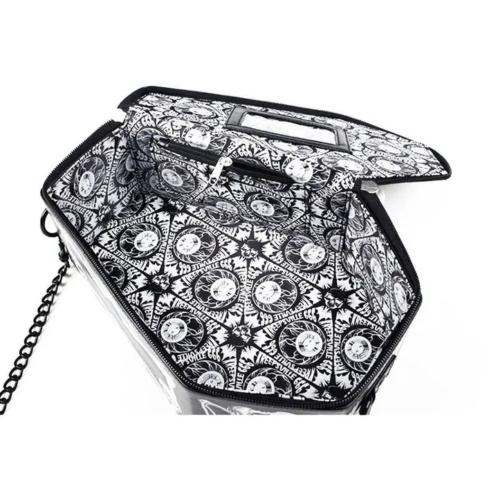 Chic y2k coffin bag in high-quality leather