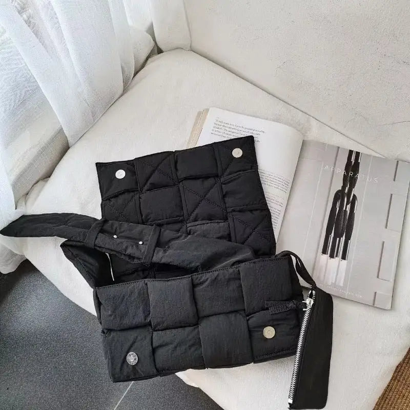 Y2k padded bag made from durable oxford fabric and soft cotton lining
