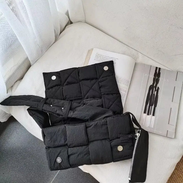 Y2k padded bag made from durable oxford fabric and soft cotton lining