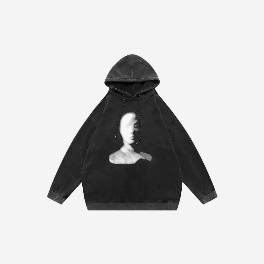 Y2k schizophrenia hoodie from the streetwear collection - black / m - hoodies