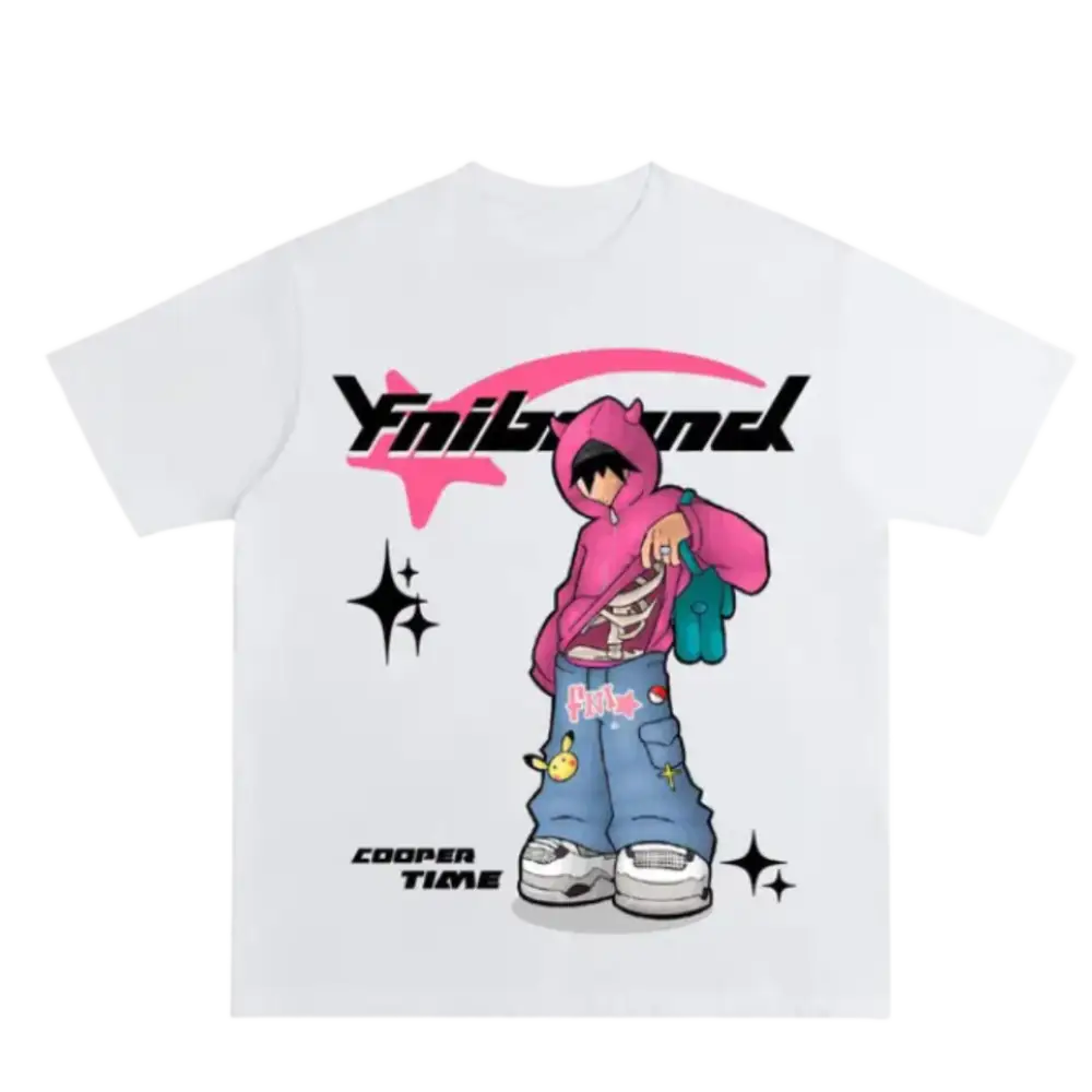 T-shirt étoile filante y2k pour mode urbaine - white / s