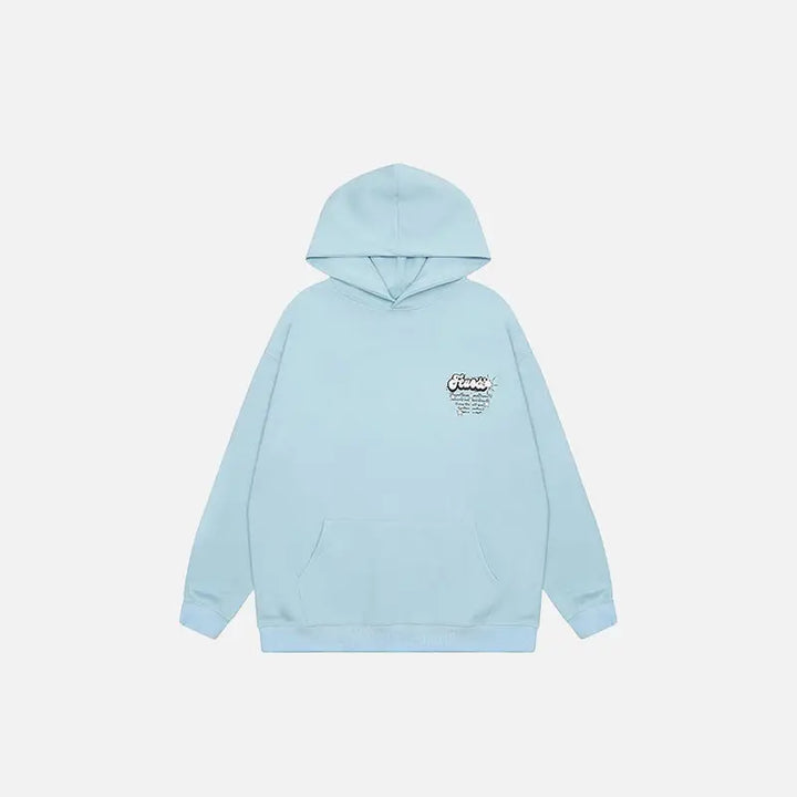 Y2k shooting stars hoodie for stylish streetwear comfort - blue / m - hoodies