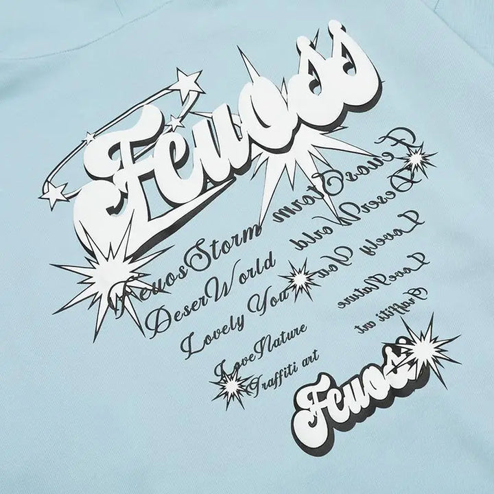 Y2k shooting stars hoodie for stylish streetwear comfort - hoodies