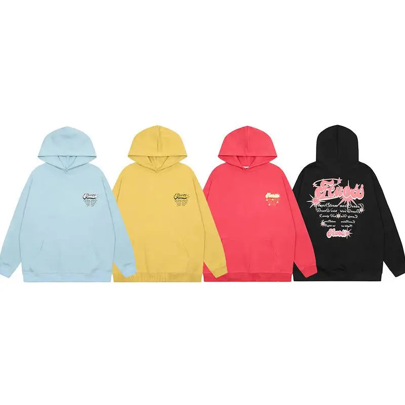 Y2k shooting stars hoodie for stylish streetwear comfort - hoodies