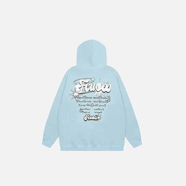 Y2k shooting stars hoodie for stylish streetwear comfort - hoodies