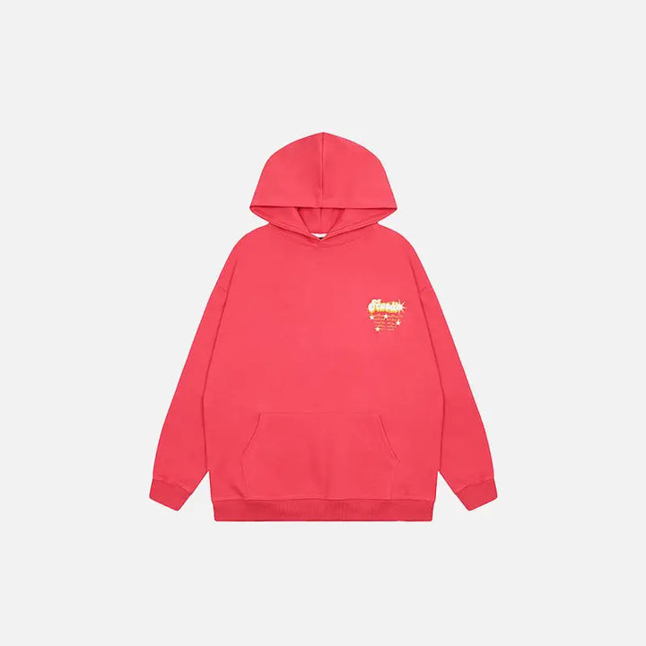 Y2k shooting stars hoodie for stylish streetwear comfort - red / m - hoodies