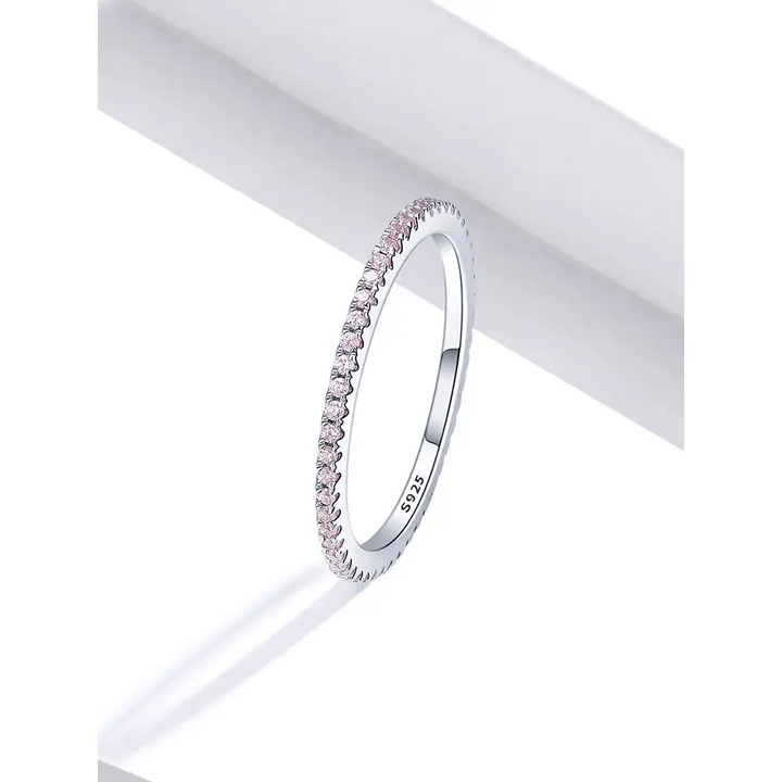 Y2k simulated diamond 925 sterling silver ring for elegant style - rings