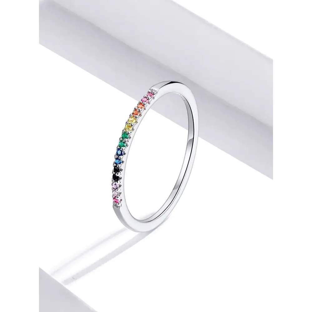 Y2k simulated diamond 925 sterling silver ring for elegant style - rings