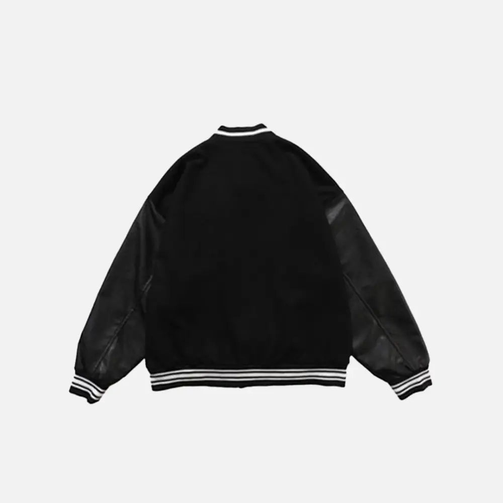 Skeleton bones y2k varsity jacket for stylish outerwear - varsity jackets