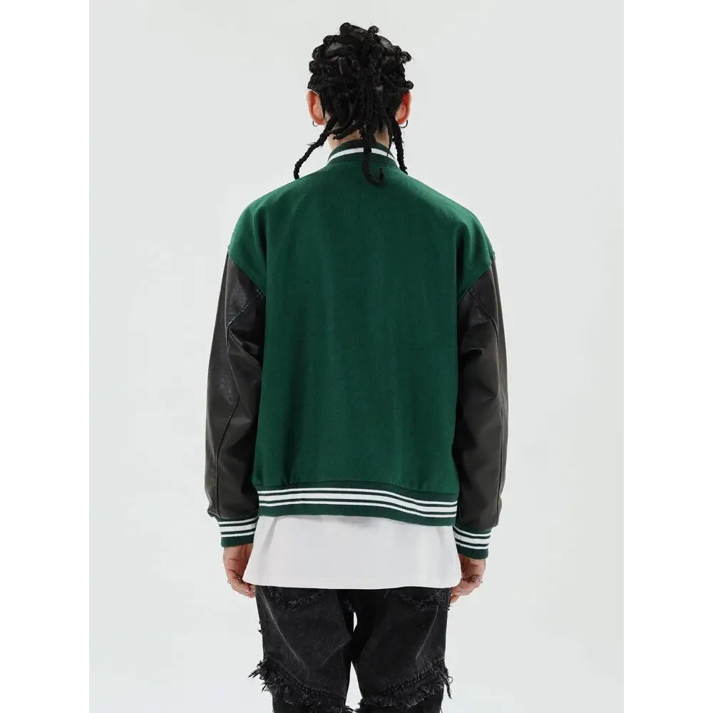 Skeleton bones y2k varsity jacket for stylish outerwear - varsity jackets