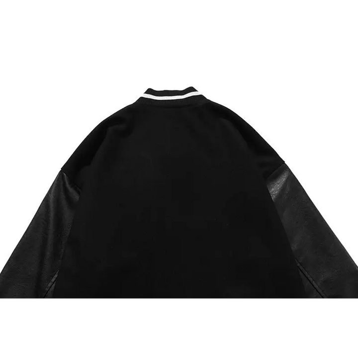 Skeleton bones y2k varsity jacket for stylish outerwear - varsity jackets