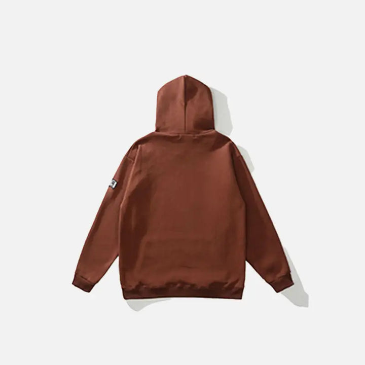 Cozy y2k hoodie with skeleton patch for your wardrobe - hoodies