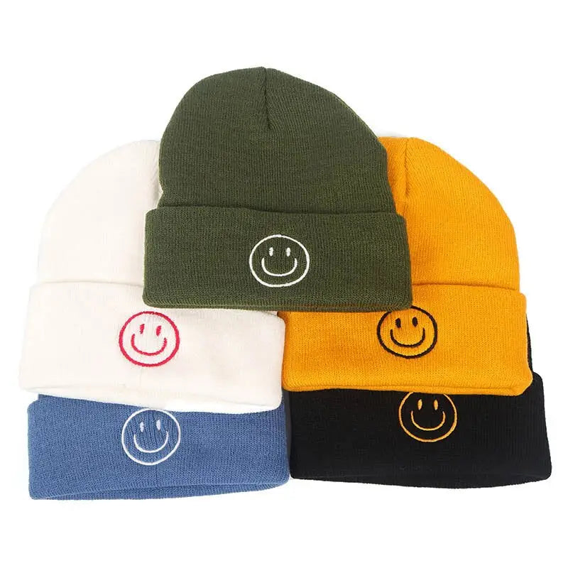 Smile beanie y2k for stylish streetwear fashion - beanies